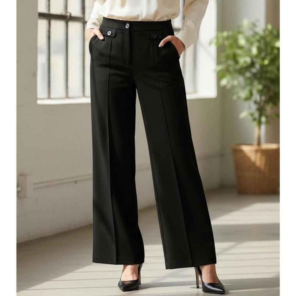 MNG Basics Women's Black Dress Pants - Size 8 US